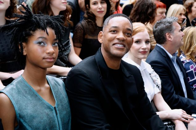 Willow Smith, Will Smith and Jessica Chastain