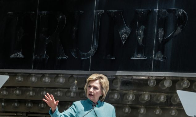 US Democratic presidential candidate Hillary Clinton speaks during a event in Atlantic City, New Jersey, on July 6, 2016. / AFP / KENA BETANCUR