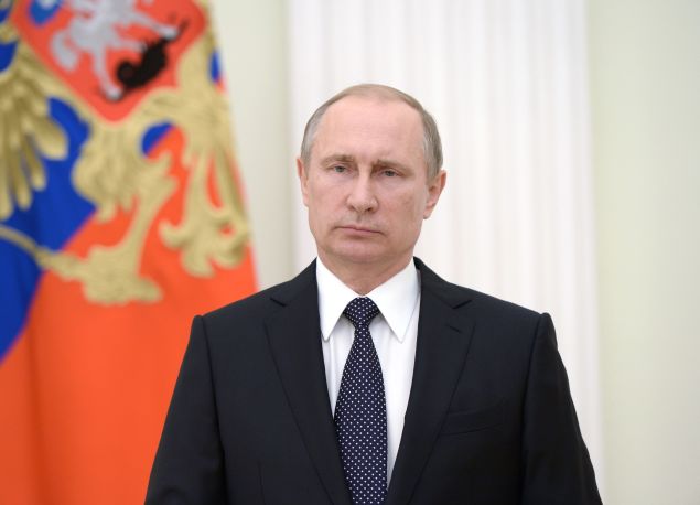 Russian President Vladimir Putin looks on after offering his condolences to French President Francois Hollande at the Kremlin in Moscow on July 15, 2016, the day after a gunman smashed a truck into a crowd of revellers celebrating Bastille Day in Nice, killing at least 84 people. A Tunisian-born man zigzagged a truck through a crowd celebrating Bastille Day in the French city of Nice, killing at least 84 and injuring dozens of children in what President Francois Hollande on July 15 called a "terrorist" attack.