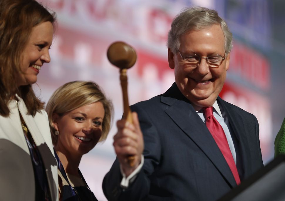 Senate Majority Leader Mitch McConnell.