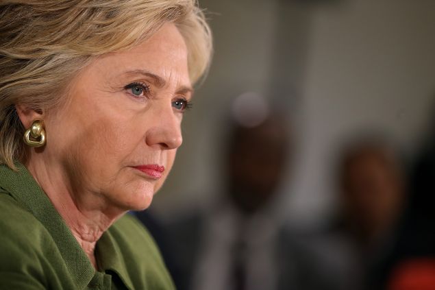 Democratic presidential candidate Hillary Clinton.