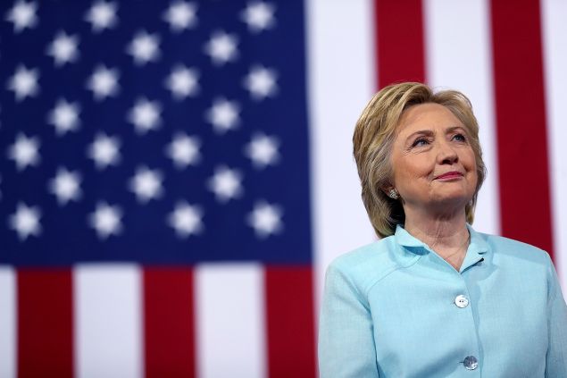 Democratic presidential candidate former Secretary of State Hillary Clinton.