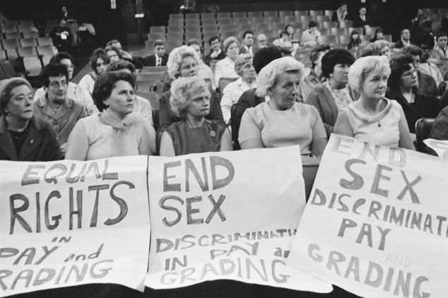 Machinists working for Ford Motors attending a Women's Conference on equal rights in industry at Friends House in Euston, 28th June 1968.