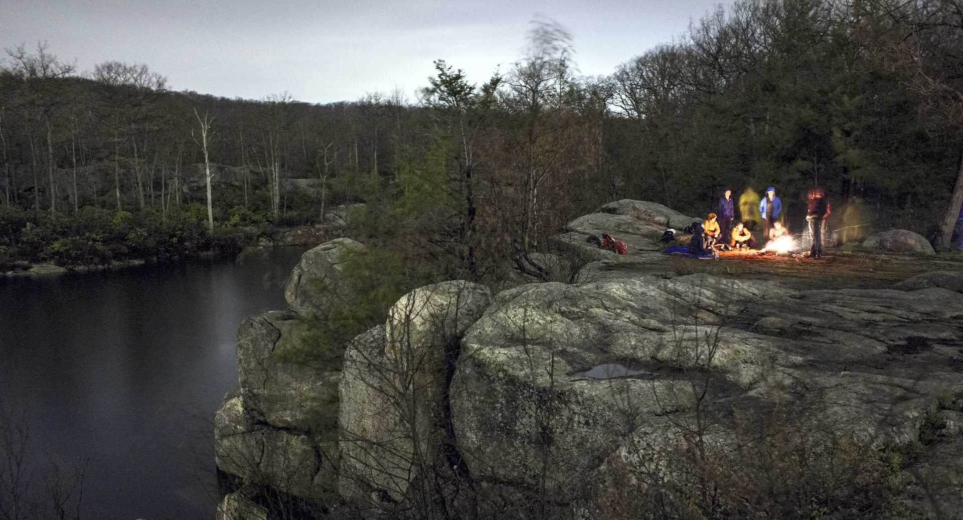 A night hike and marshmallow roast.