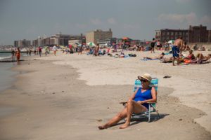 The beach offers the perfect escape from this week's heatwave.