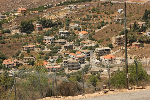 Hezbolla occupied homes on the Lebanese border to Israel.