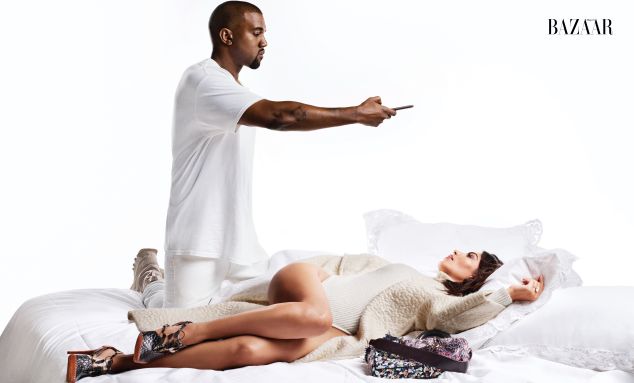 Kim and Kanye for Harper's Bazaar