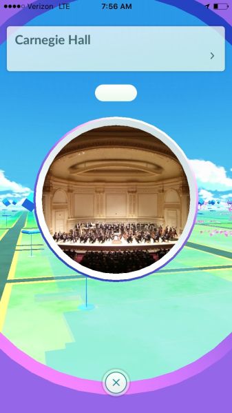 Pokémon Go at Carnegie Hall.
