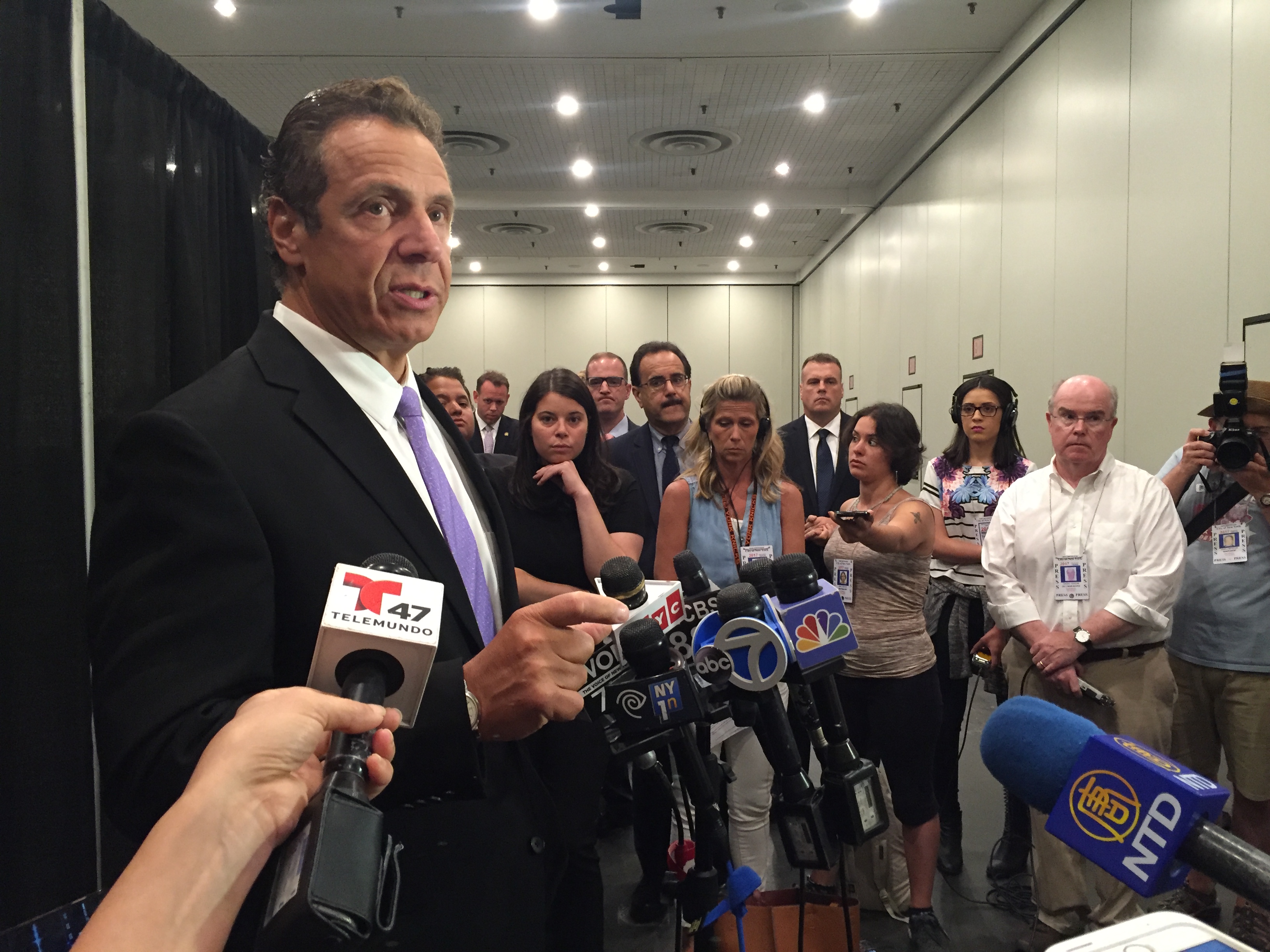 Gov. Andrew Cuomo taking questions this morning.