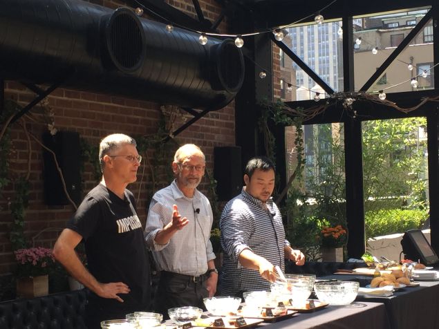 From left to right: Patrick Brown, Harold McGee and David Chang.