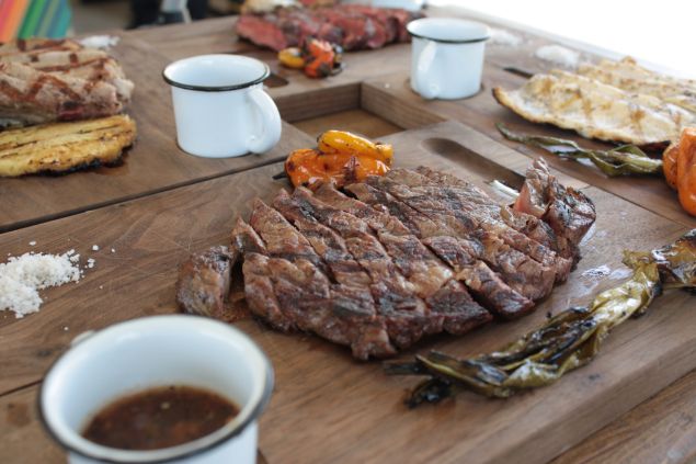 Salazar sizzles with grilled meats and fish.