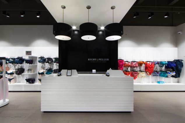 The scene at Rigby & Peller's Fifth Avenue location