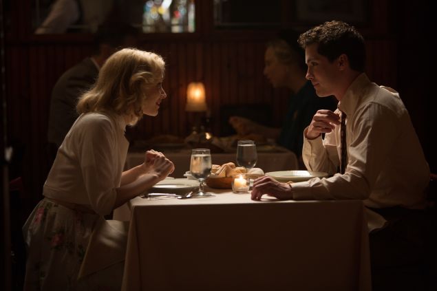 Sarah Gadon and Logan Lerman in Indignation.