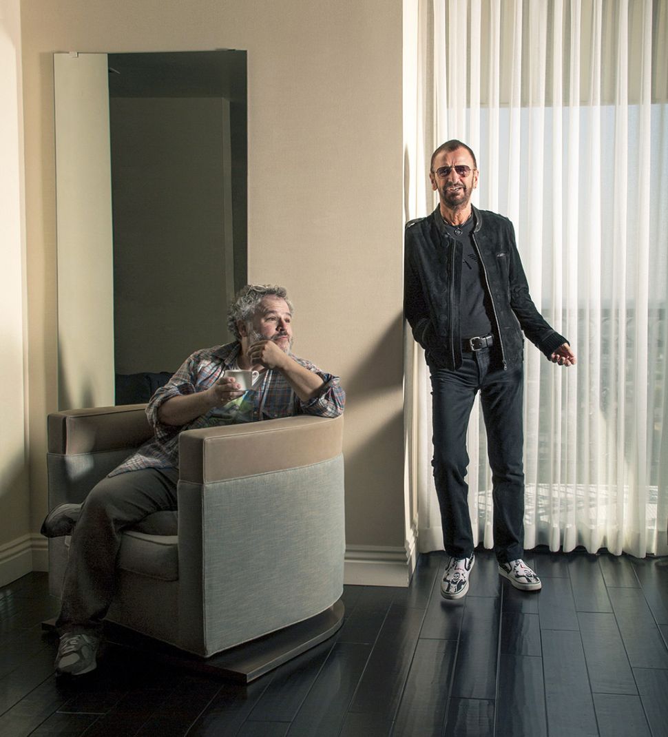 Lewis with musician Ringo Starr.