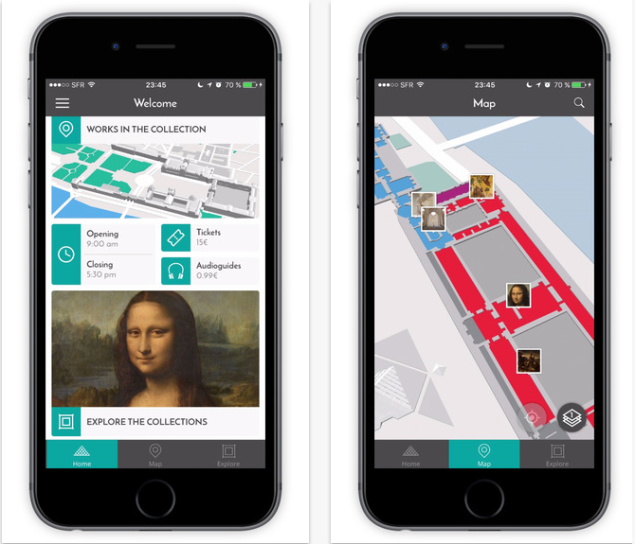 "My Visit to the Louve" is a new app for iPhone.