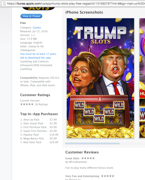 How it looks in the itunes store