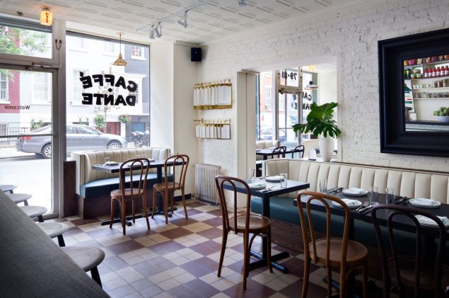 Inside of Dante, in the West Village