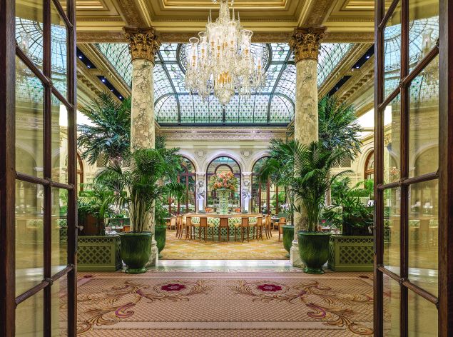 Afternoon tea at the glitzy Palm Court is most frequented by tourists.