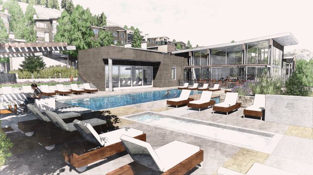Who needs a Tao pop up when you have this heated outdoor pool?