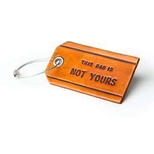 The luggage tag that started it all.