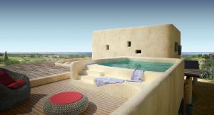 The Luxi Villa has a rooftop pool.