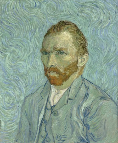 A self-portrait by Vincent van Gogh. 