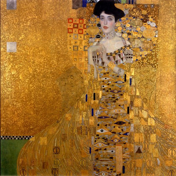 Adele Bloch-Bauer I by Gustav Klimt. 
