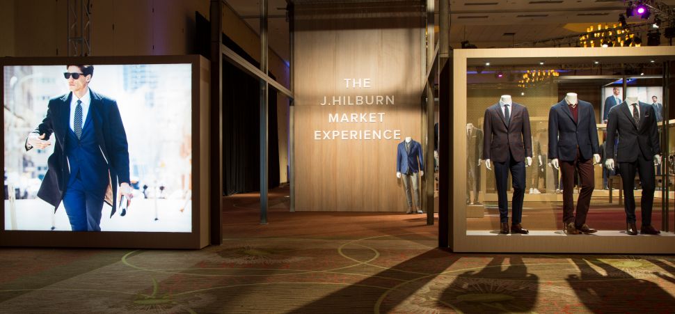 J. Hilburn's pop-up showroom