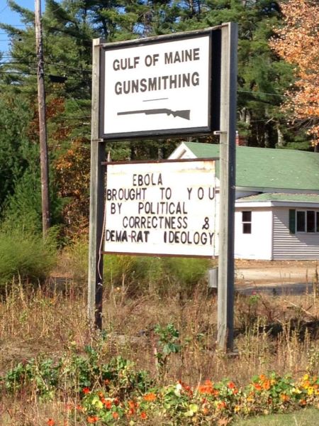 The sign at Gulf of Maine Gunsmithing.