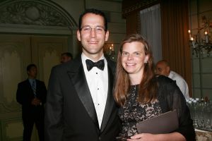 The Lehrmans are leaving the building.