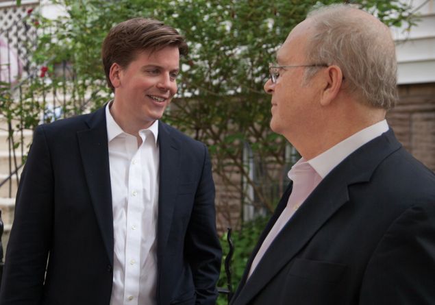 Robert Carroll with Assemblyman James Brennan.