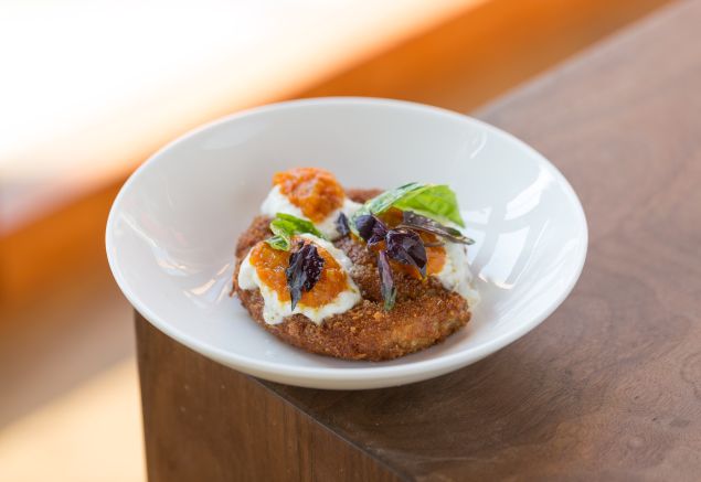 This chicken parm is made with sausage.