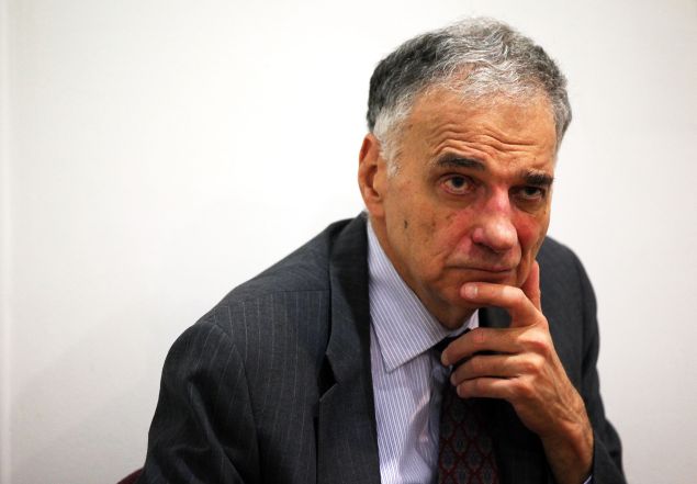 Former presidential candidate Ralph Nader.