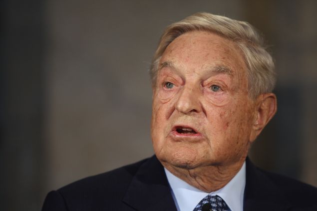 BERLIN, GERMANY - SEPTEMBER 10: Billionaire investor George Soros speaks on "The Tragedy of the European Union" 