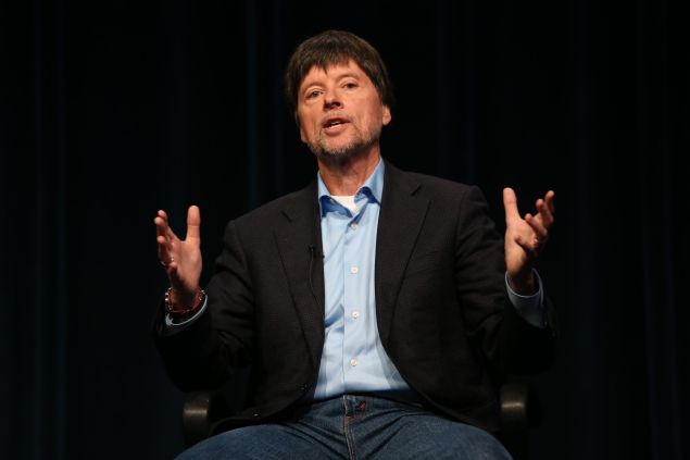 Filmmaker Ken Burns speaks onstage during the PBS Press tour 'Ken Burns's The Roosevelts: An Intimate History' panel on July 22, 2014 in Beverly Hills, California.