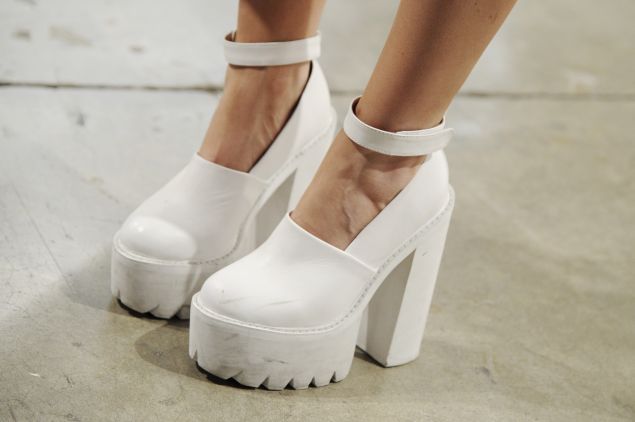 A pair of very practical Jeffrey Campbell shoes.