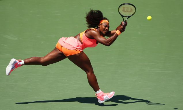 Serena Williams in a colorful getup