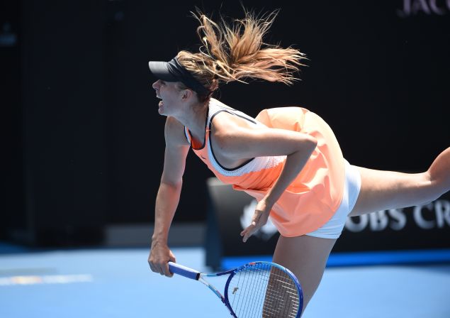 Maria Sharapova, back when she was permitted to compete