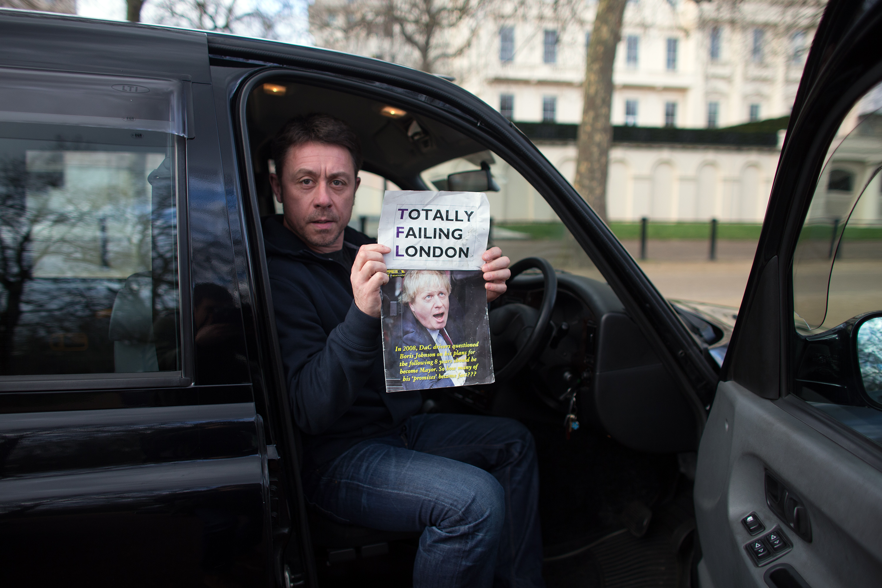 London taxi drivers fear companies such as Uber are pricing them out of the market.