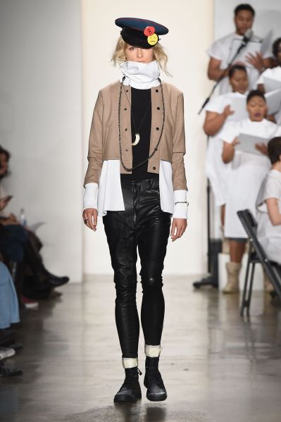 A runway look from Pyer Moss, who will be included in the F.Y.I. @ MADE New York shop