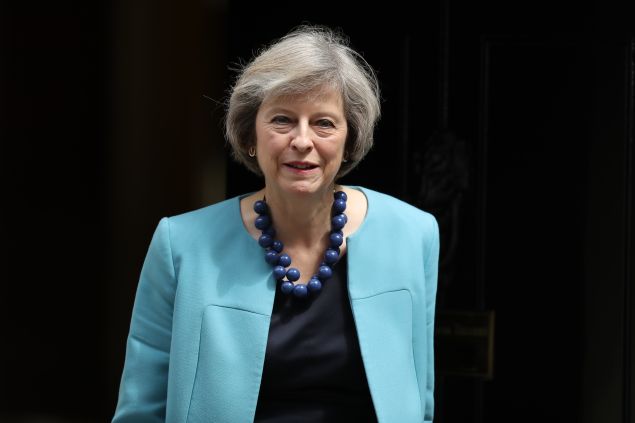 Home Secretary Theresa May leaves Downing Street following a cabinet meeting on June 27, 2016 in London, England. 
