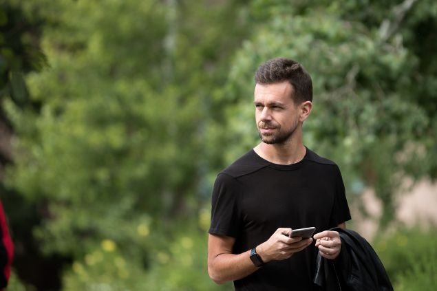 SUN VALLEY, ID - JULY 6: Jack Dorsey, co-founder and chief executive officer of Twitter, attends the annual Allen & Company Sun Valley Conference, July 6, 2016 in Sun Valley, Idaho. Every July, some of the world's most wealthy and powerful businesspeople from the media, finance, technology and political spheres converge at the Sun Valley Resort for the exclusive weeklong conference.