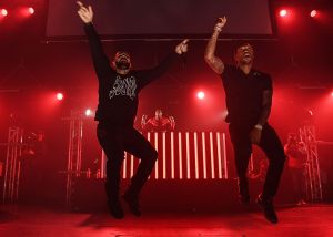Drake and Future perform on stage at Gucci and Friends Homecoming Concert at Fox Theatre on July 22, 2016 in Atlanta, Georgia.