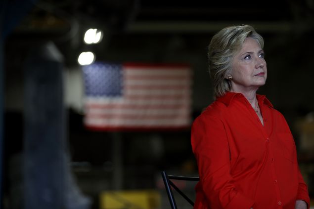 Democratic presidential candidate Hillary Clinton.