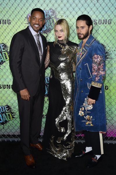 Will Smith, Margot Robbie and Jared Leto