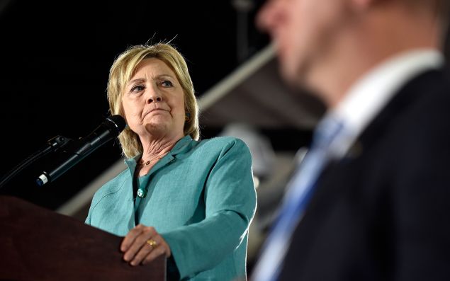 Democratic presidential nominee and former Secretary of State Hillary Clinton.
