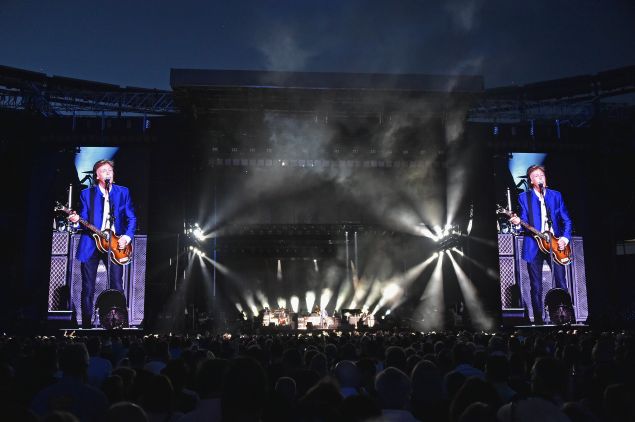 Paul McCartney performing at MetLife Stadium on August 7, 2016 in East Rutherford, New Jersey.