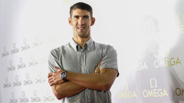 Michael Phelps and his OMEGA watch