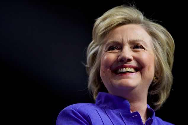 Democratic Presidential nominee Hillary Clinton. 