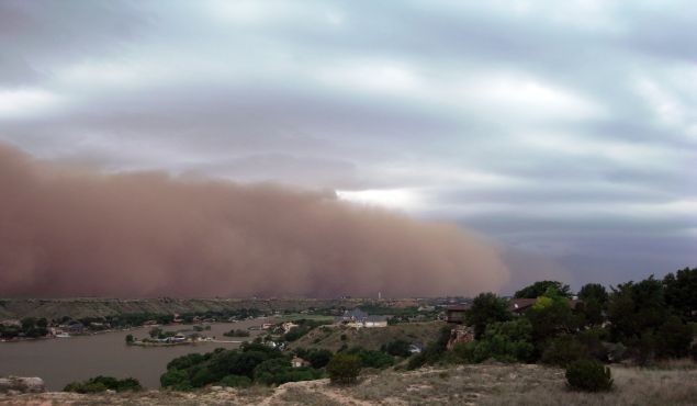 African sand storm.